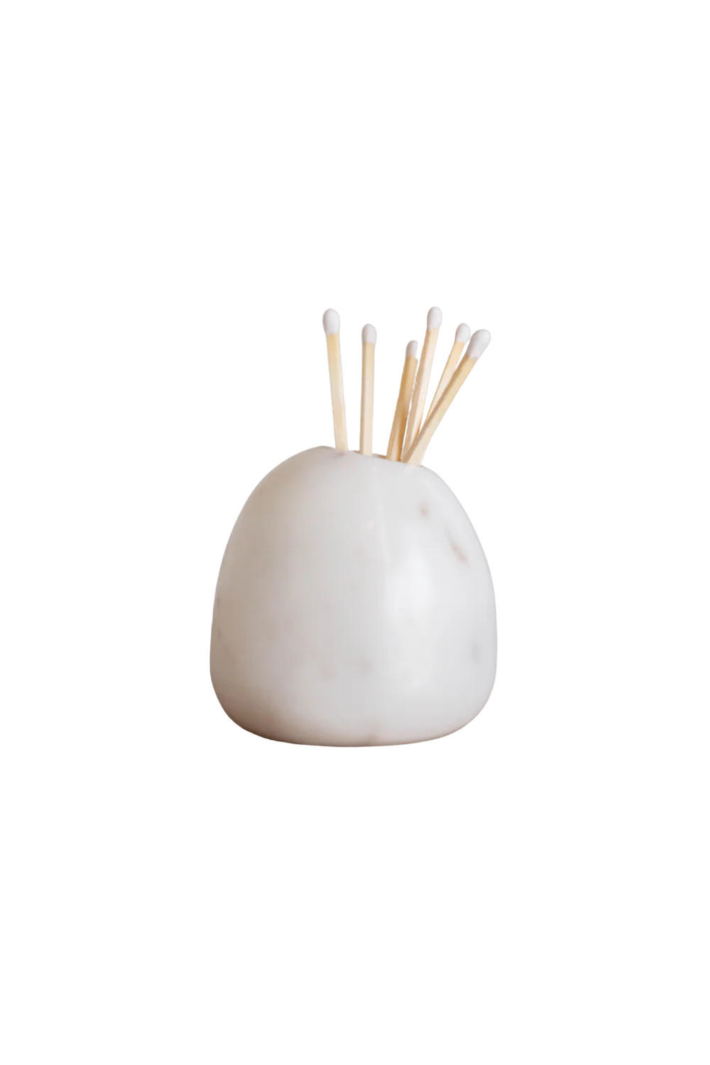 White Marble Match Holder | Luxe B Co