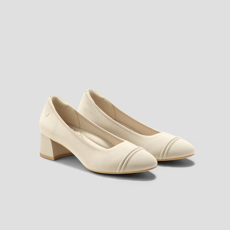 Round-Toe Chunky Heels (VIVAIA Running Heels Julie Pro) | VIVAIA
