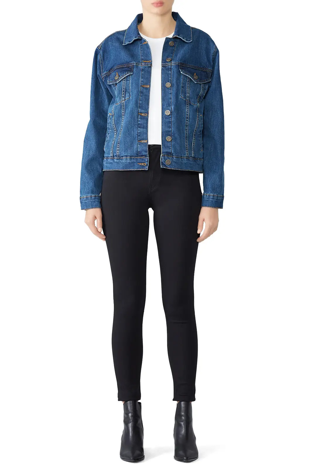 Denim & Bone The Great Wave Denim Jacket | Rent The Runway