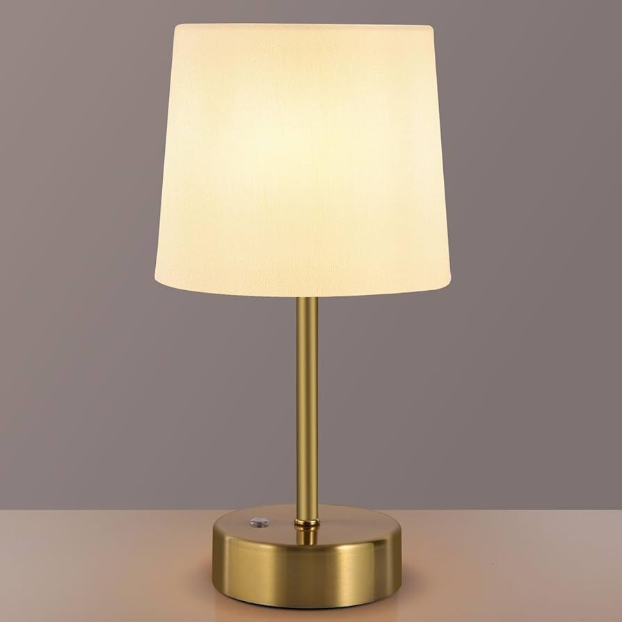 Small Cordless LED Desk Lamp,5000mAh Rechargeable Light,Portable Touch Sensor Dimmable Bedside Ni... | Amazon (US)