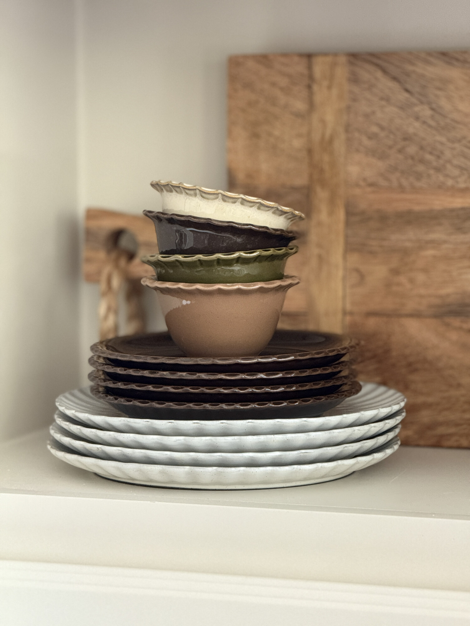 Kitchen and dining serve-ware and dinnerware  beige white gray  neutral home finds  fall plates  kitchen finds  viral home finds  wooden cutting board  kitchen accents and decor  

 #LTKSeasonal #LTKHome #LTKStyleTip