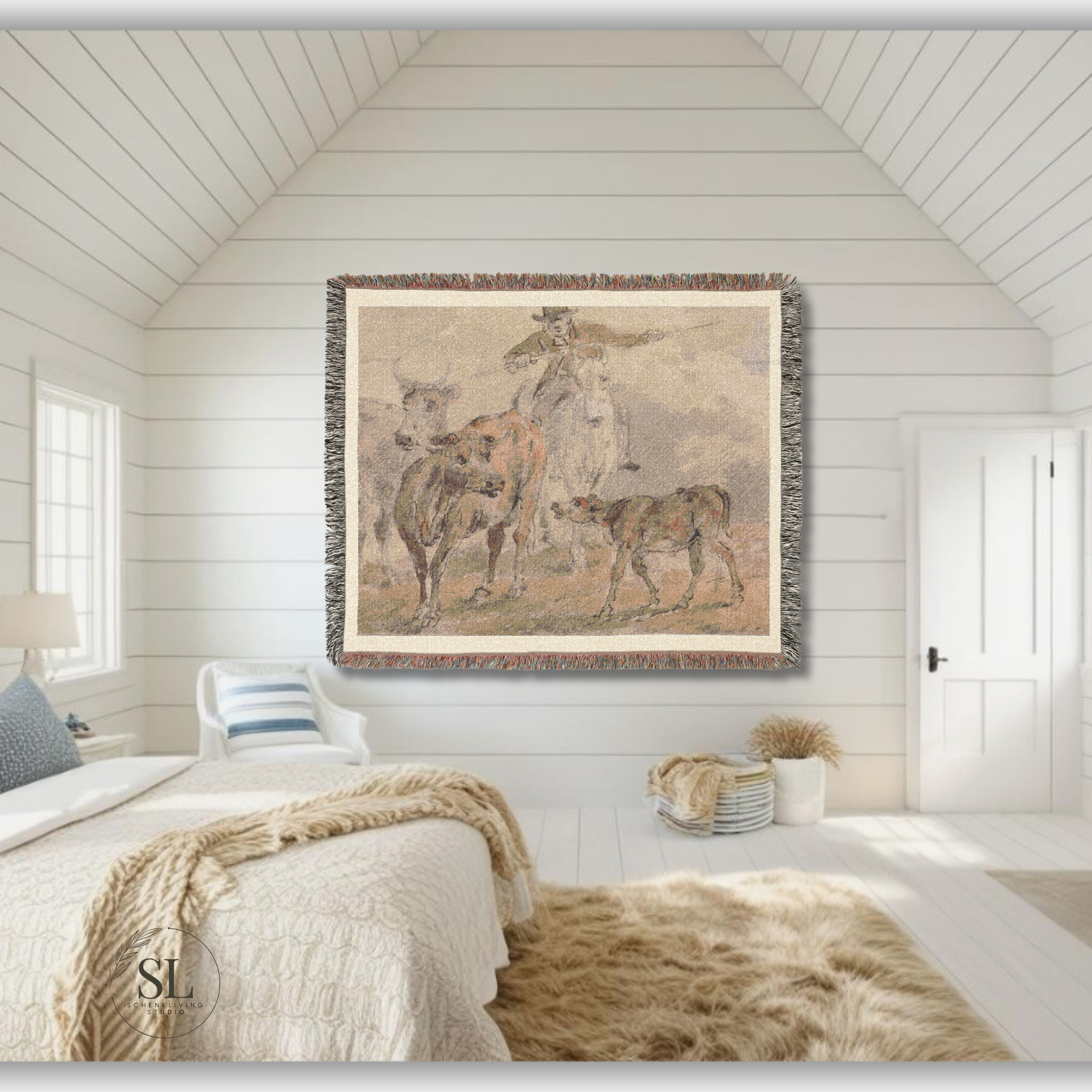 Vintage Cowboy Sketch Woven Tapestry Blanket for your Bedroom Space  

 

#LTKstyletip #LTKfamily #LTKgiftguide