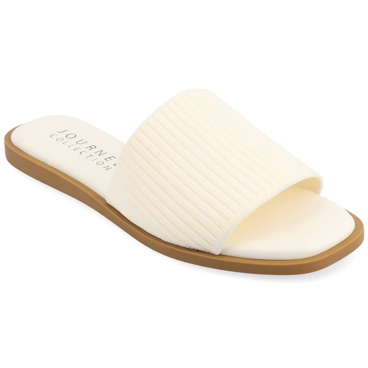 Journee Women's Prisilla Medium and Wide Width Flat Sandals | Target