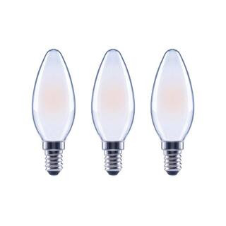 60-Watt Equivalent B11 Dimmable Candelabra ENERGY STAR Frosted Glass Vintage Edison LED Light Bul... | The Home Depot