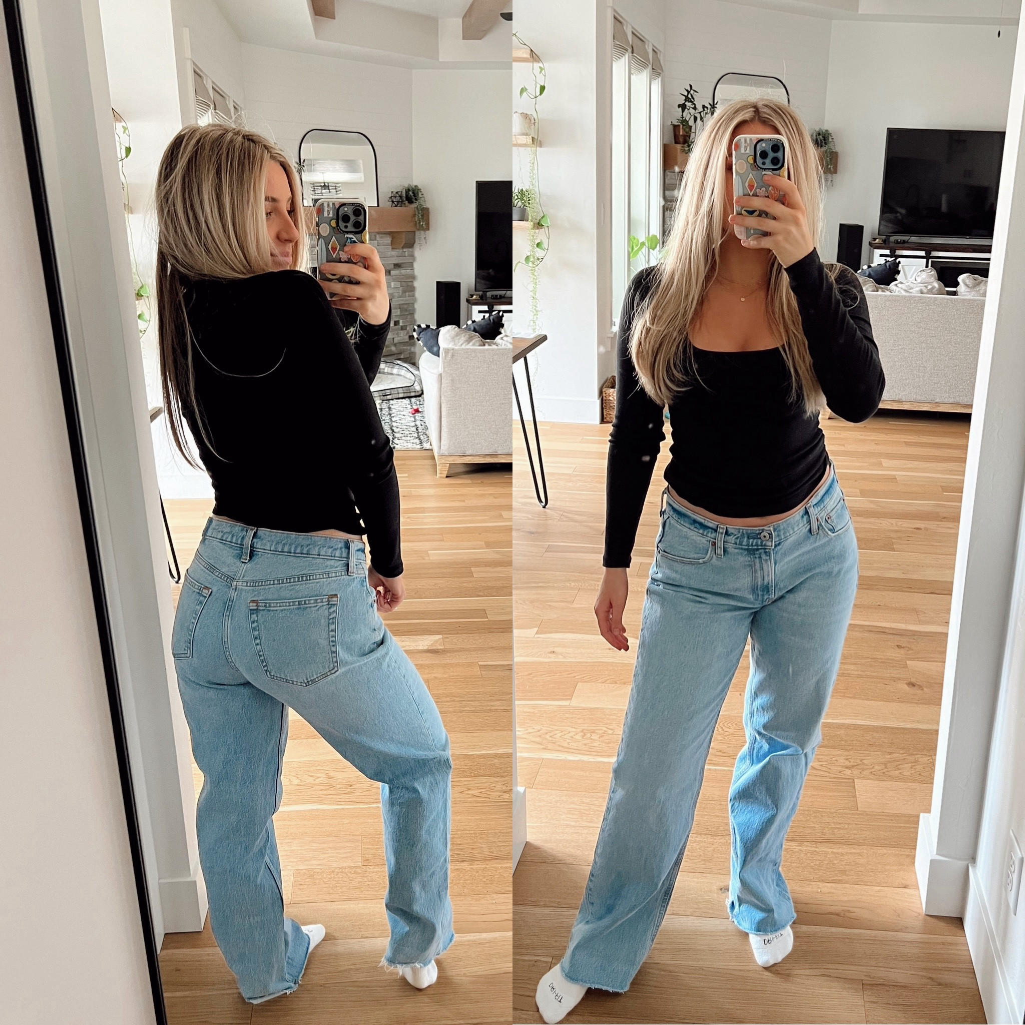 Low rise baggy denim to fit my growing belly👶🏼👏🏼 sized up for a comfy fit! 

#LTKbaby #LTKstyletip #LTKfindsunder100