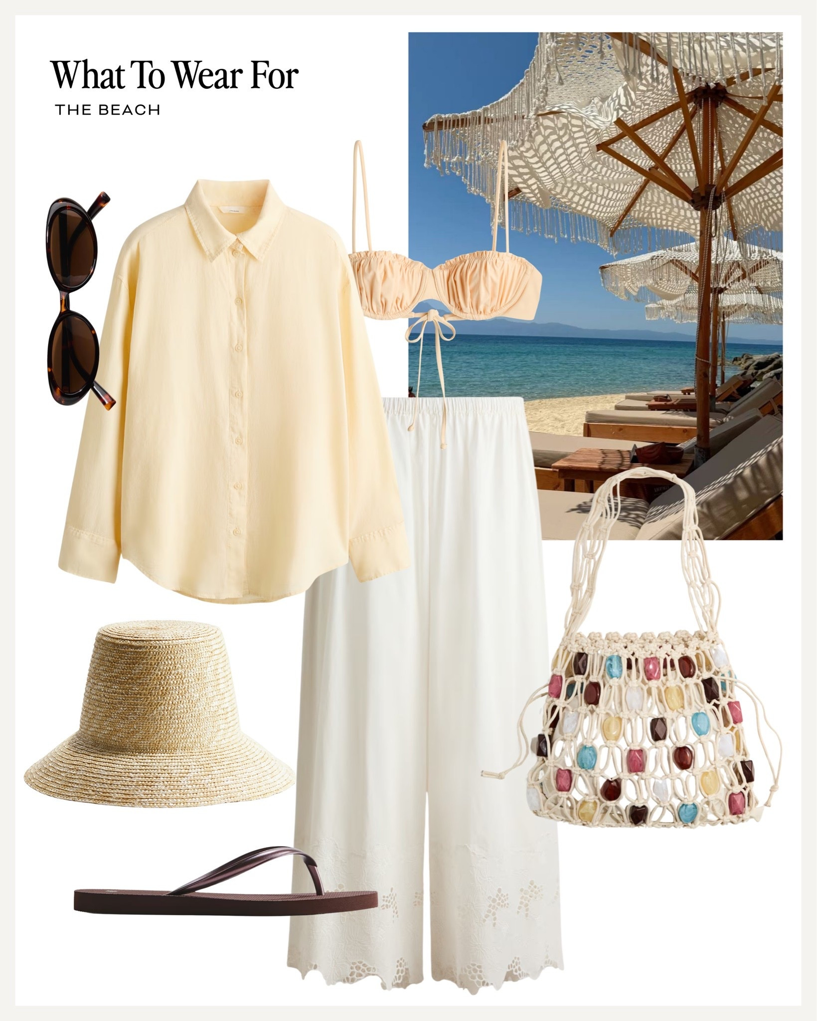 The beach 🏝️ 

H&M new in, linen shirt, white linen trousers, bikini, swimwear, holiday outfit

#LTKsummer #LTKswimwear