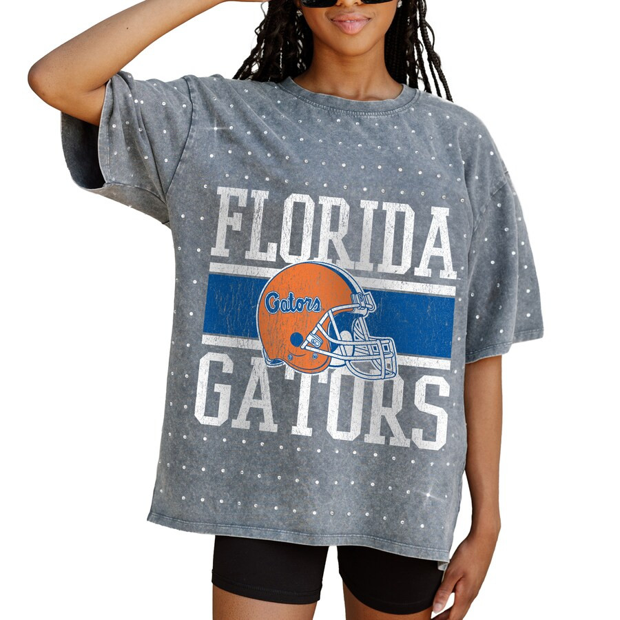 Florida Gators Gameday Couture Women's On the Ball Oversized T-Shirt - Gray | Fanatics