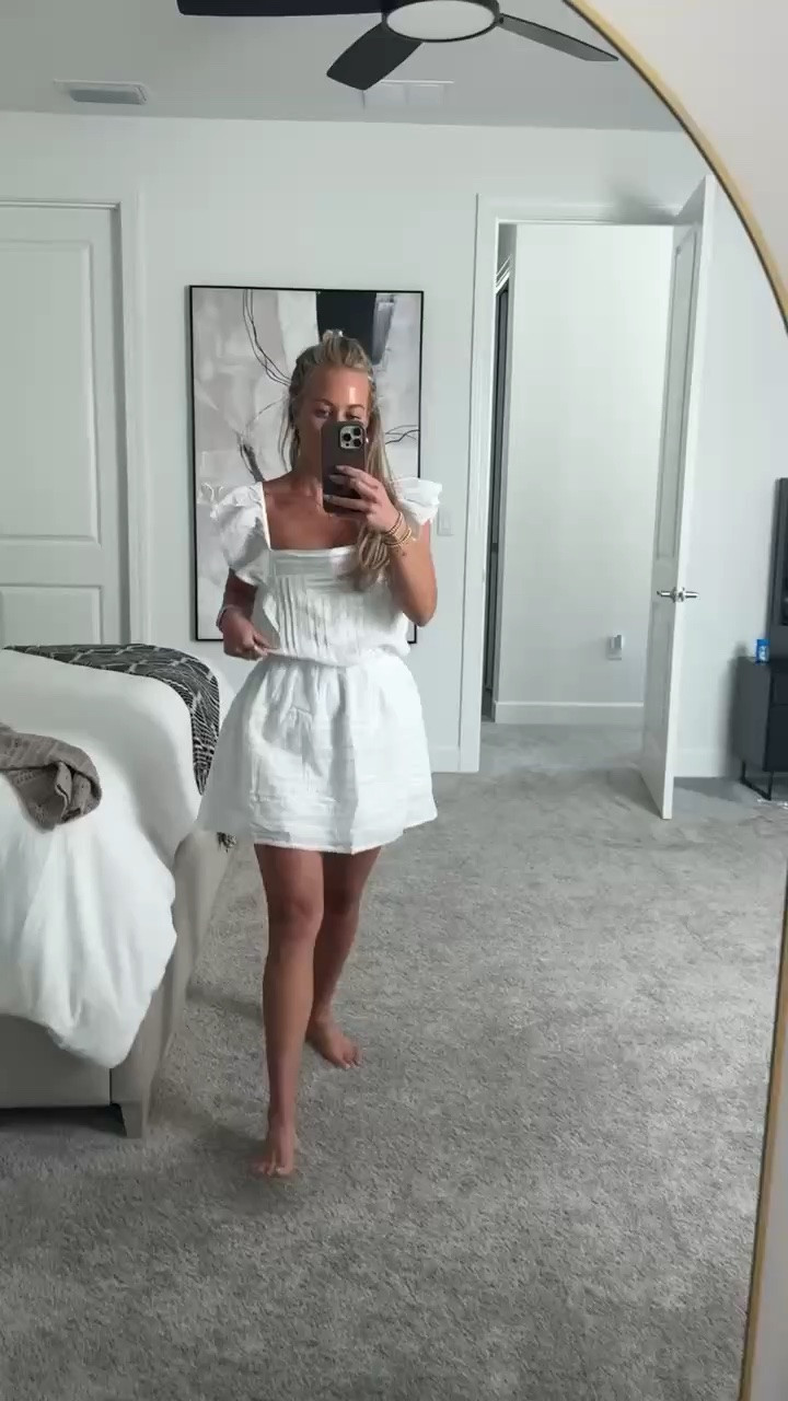 The @abercrombie Step Into Summer Sale starts now! 20-40% off everything + use code AFSUMMER for an extra 15% off! 

Would size down. 

Abercrombie sale, dress sale, skort dress, spring style, spring sale, spring dresses 

#LTKSpringSale #LTKSeasonal