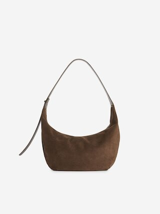 Curved Suede Bag – Brown – Women – ARKET GB | Arket UK