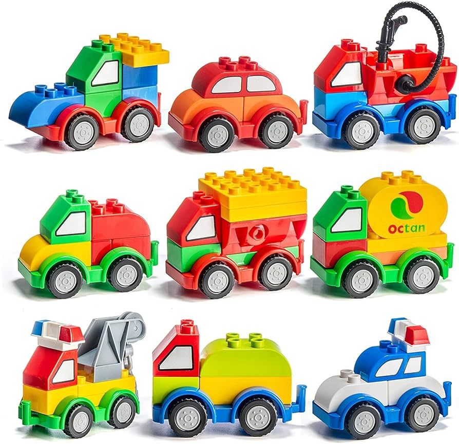 PREXTEX Building Toys Set Building Blocks - Build Your Own Toy Cars & Trucks with Building Blocks... | Amazon (US)