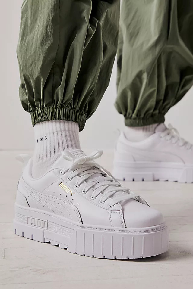 Mayze Leather Sneakers | Free People (Global - UK&FR Excluded)