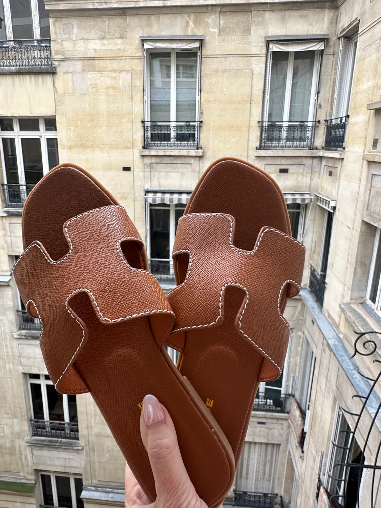 NEW!! France Sandal in Brown | Glitzy Bella