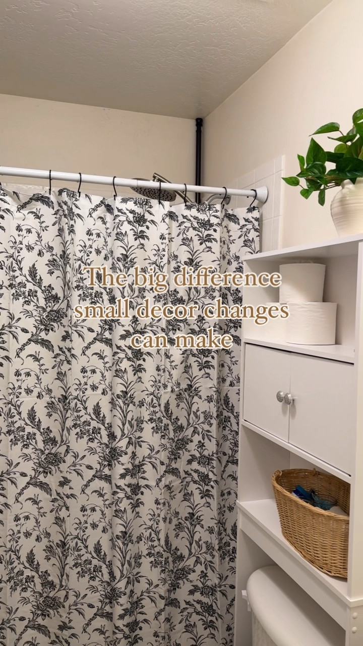 Renter-friendly bathroom refresh! 