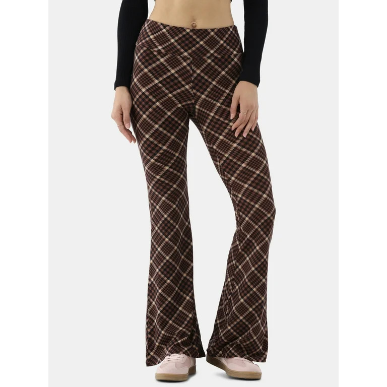 No Boundaries Pull On Flare Pants, 32” Inseam, 1 or 2-Pack, Women’s - Walmart.com | Walmart (US)