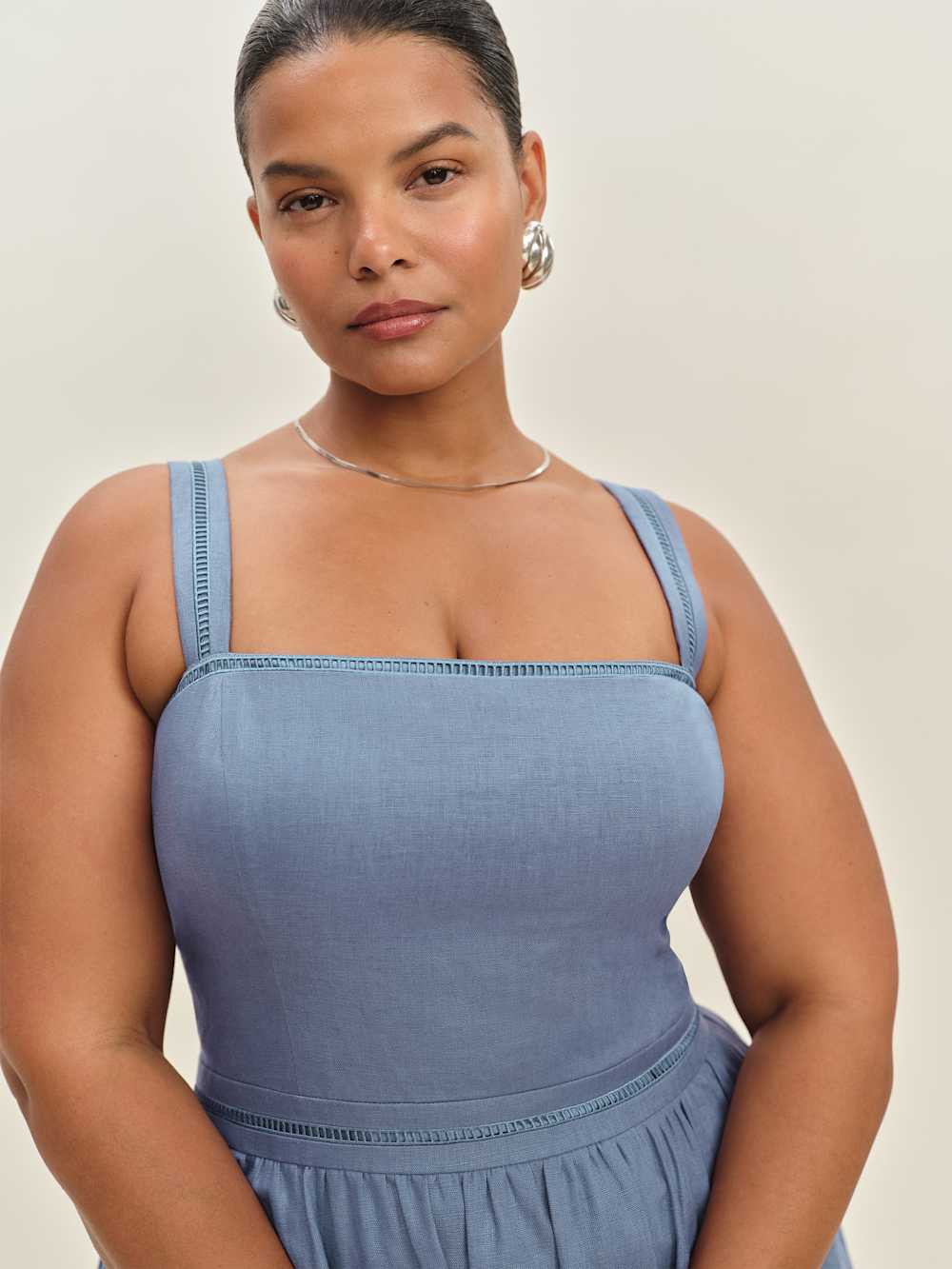 Everett Linen Dress Es | Reformation (Global)