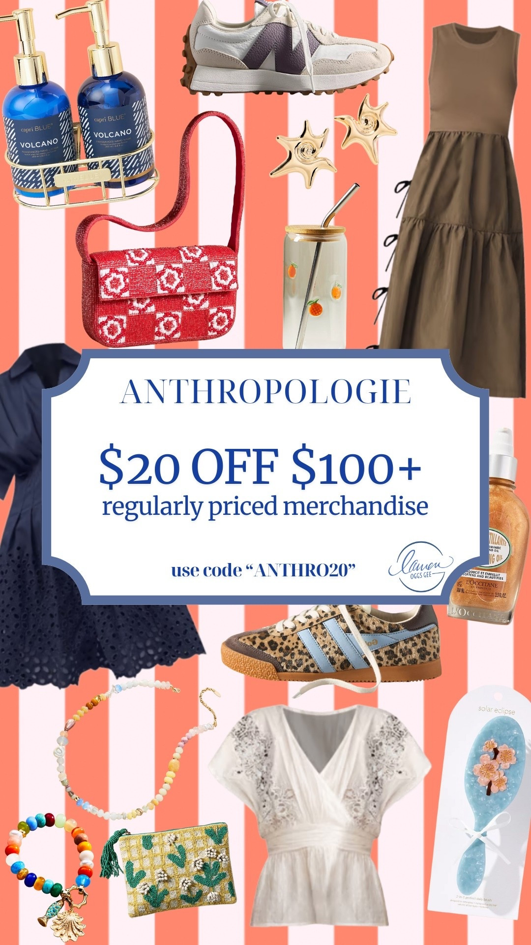 Use code ANTHRO20 for $20 off $100+ regularly priced purchases



#LTKFindsUnder100 #LTKSaleAlert #LTKSeasonal