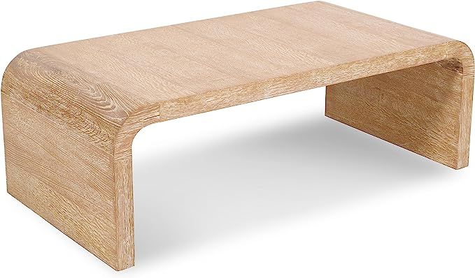 Meridian Furniture Cresthill Collection Mid-Century Modern Coffee Table with Wood, Natural Finish... | Amazon (US)