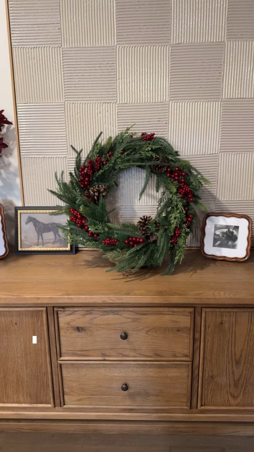 Affordable natural feel holiday wreath! I am totally shocked by the quality and only $26! 

#LTKHoliday #LTKHome #LTKFindsUnder50