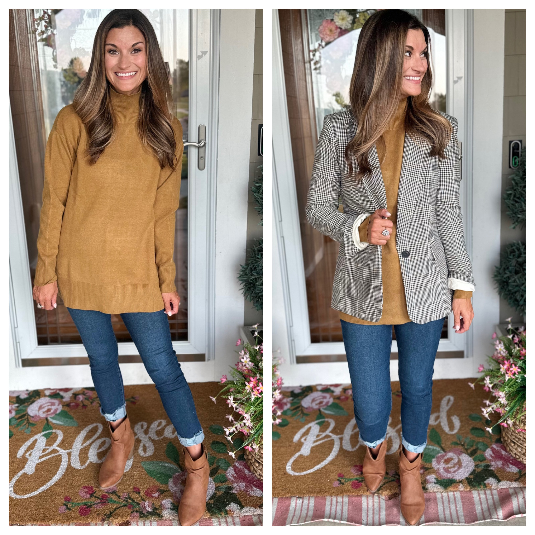 How to style a tan sweater from Walmart 

#LTKstyletip #LTKunder100 #LTKunder50