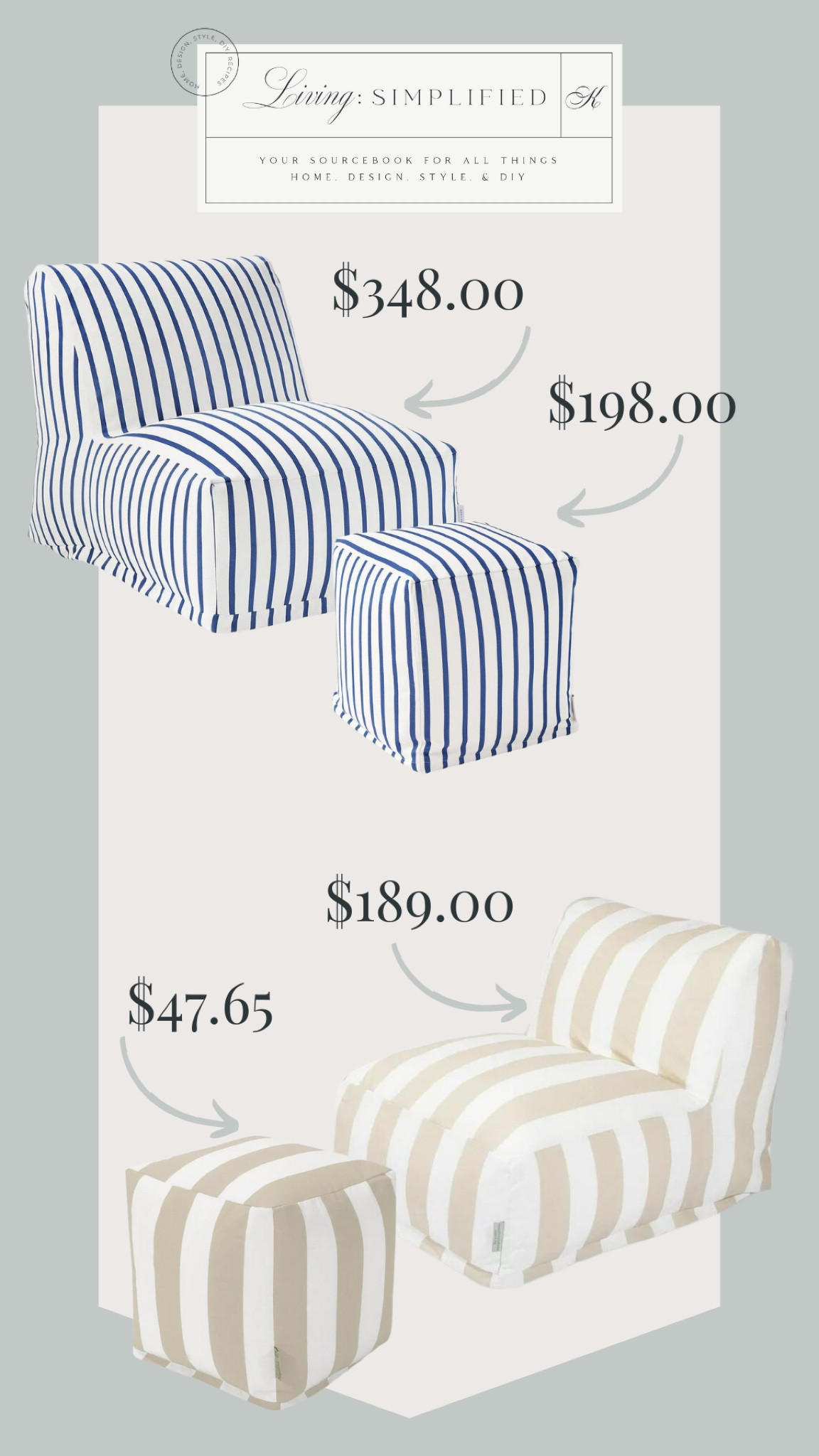 Gorgeous outdoor relaxed living pieces from Serena & Lily and Walmart! Price comparison with two color choices I’m loving for an elevated outdoor feel!



#LTKhome #LTKFind #LTKSeasonal