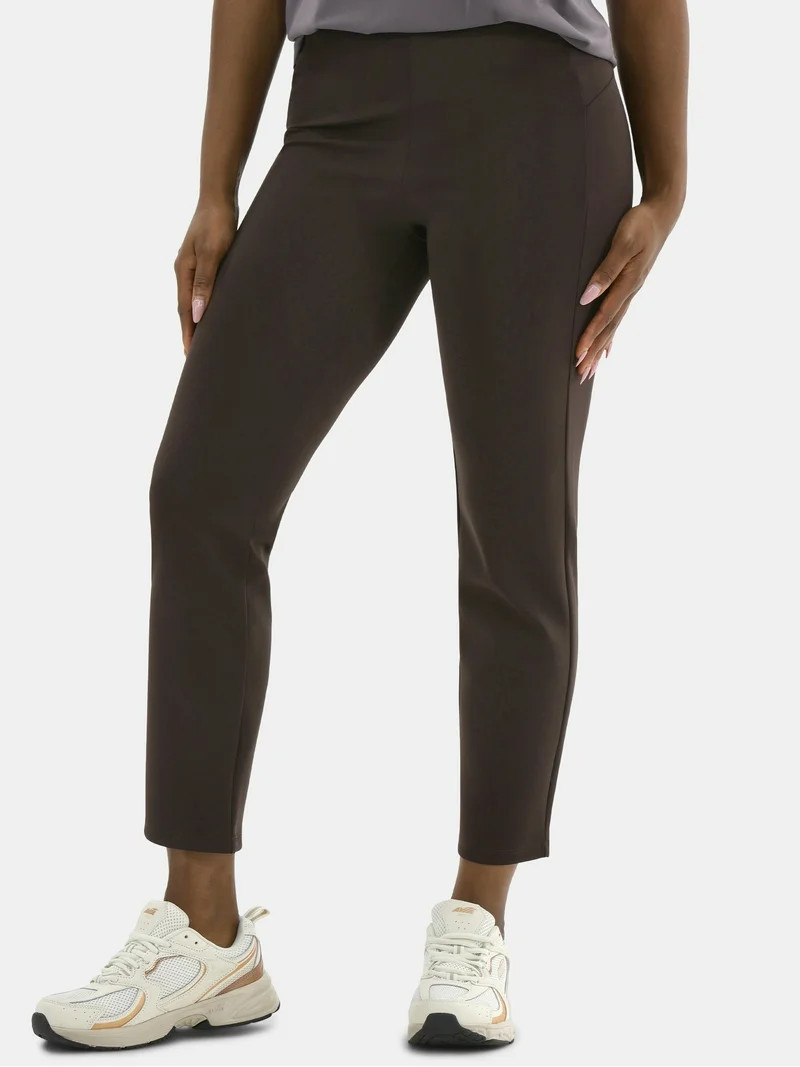 Avia Women's Straight Leg Knit Pants, Sizes XS-XXXL - Walmart.com | Walmart (US)