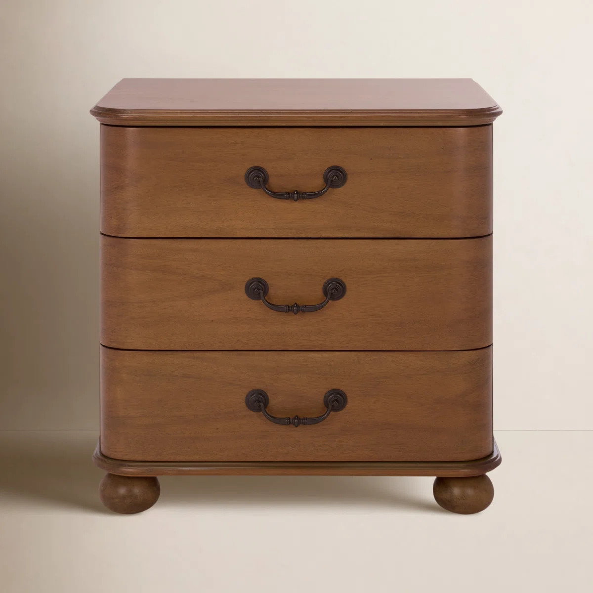 Jessy Wood Bun Foot Nightstand | Wayfair North America