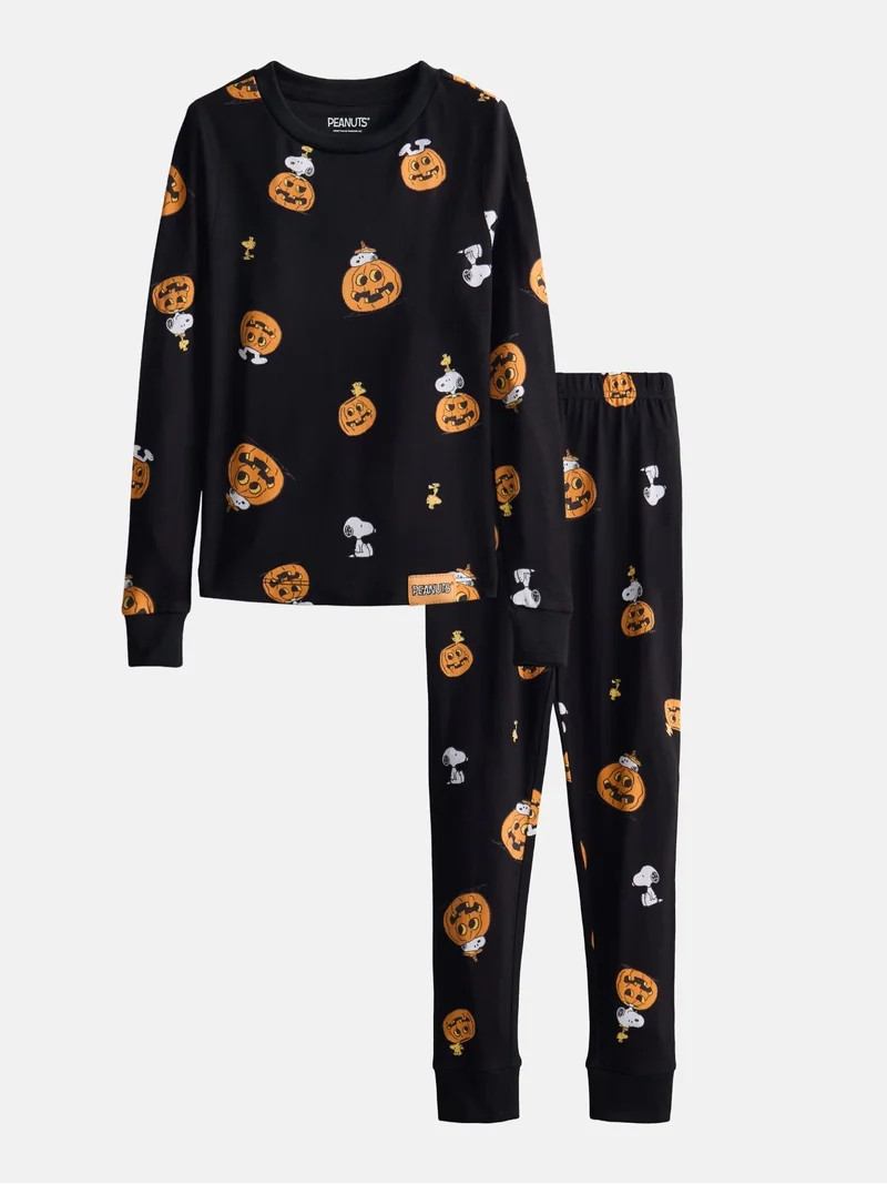 Peanuts Halloween Unisex Infant Snoopy Matching Family One-Piece Pajama Set, Sizes 6M to 18M | Walmart (US)