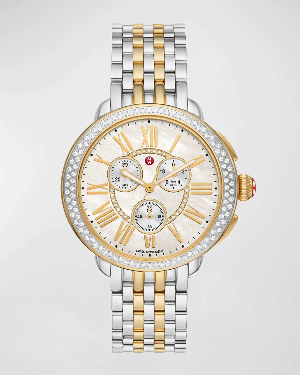 Serein Two Tone 18K Gold Plated Diamond Watch | Neiman Marcus