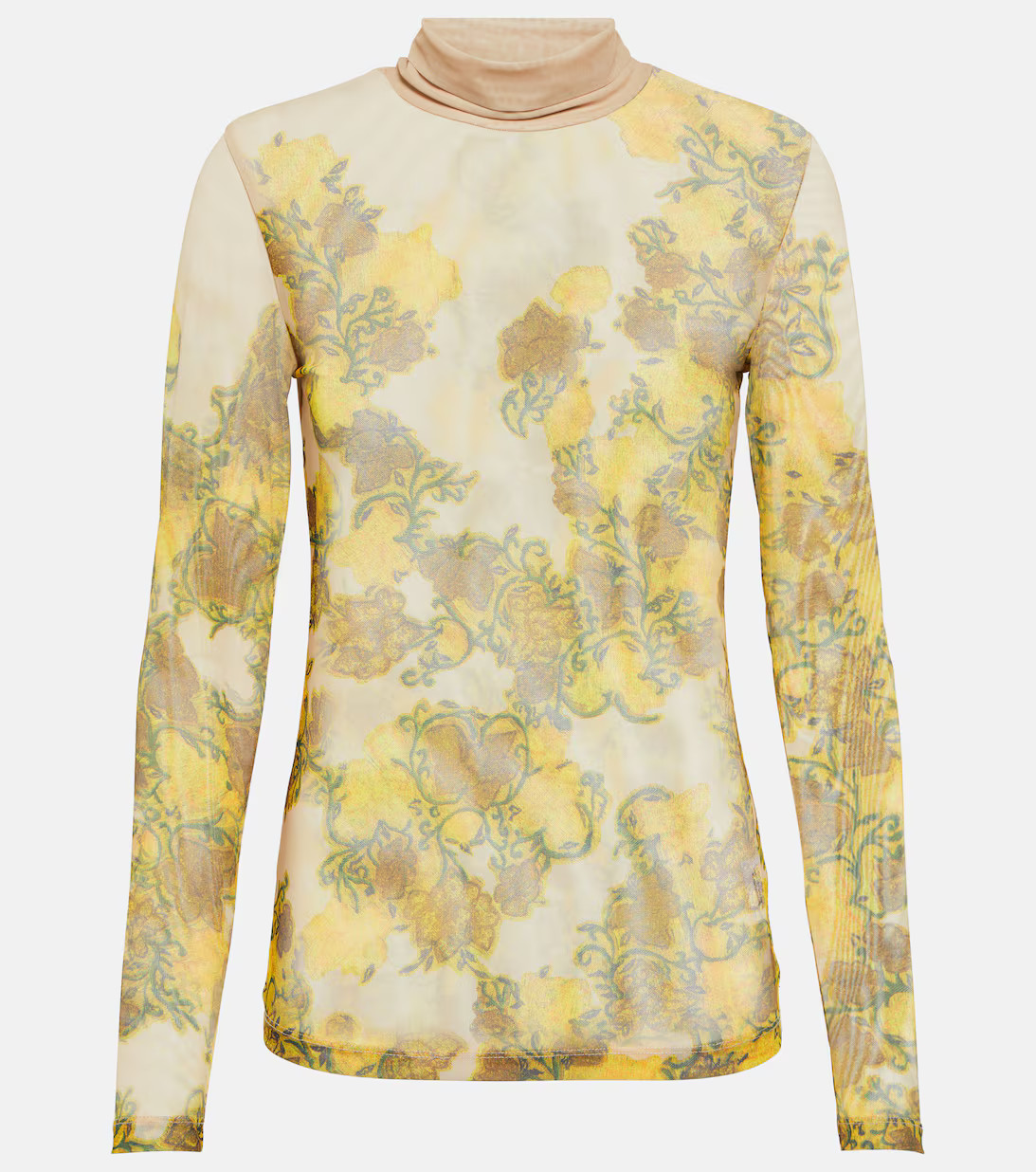 Floral mesh jersey top | Mytheresa (US/CA)