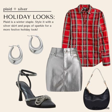Classic holiday look with some pops of silver! 

#LTKparties #LTKSeasonal #LTKHoliday