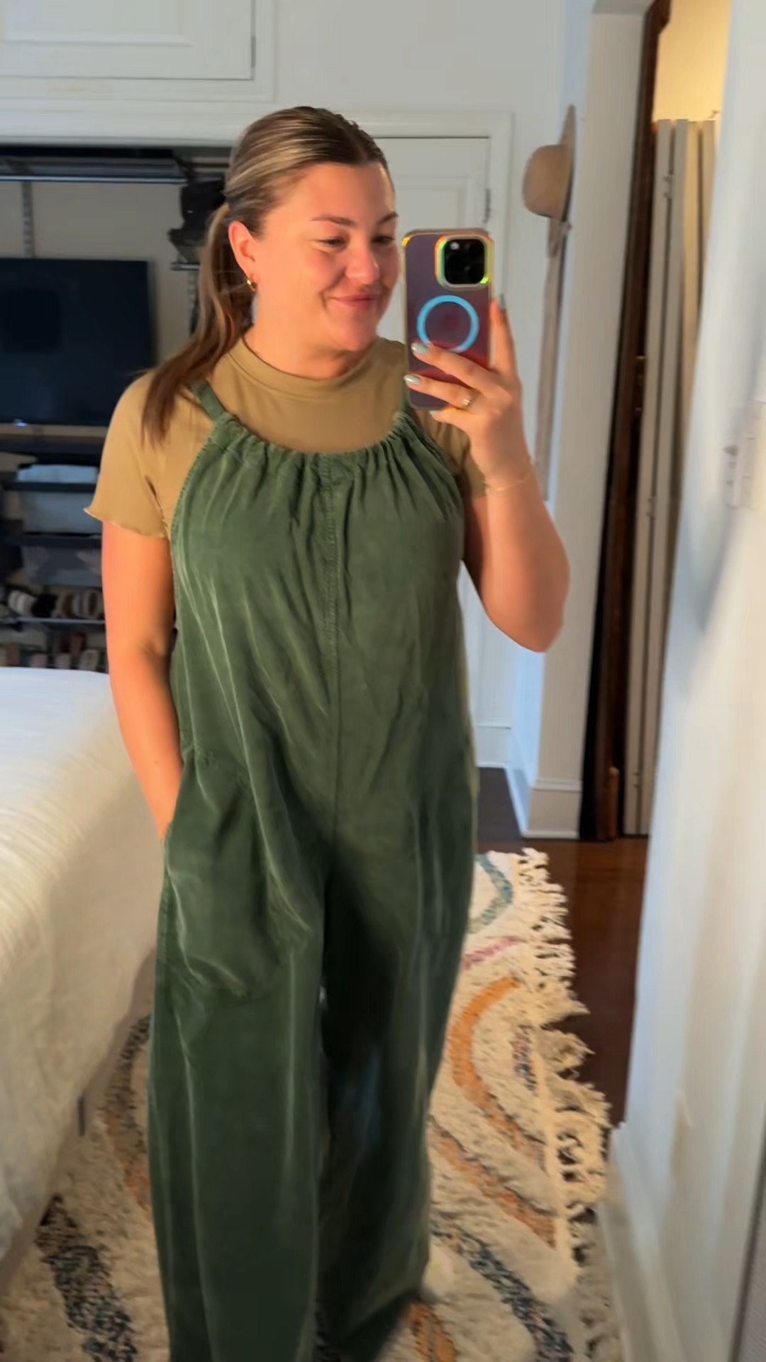 comfiest overalls that come in a few colors. the corduroy screams fall. so wasy to throw on!  

#LTKSeasonal #LTKMidsize #LTKootd