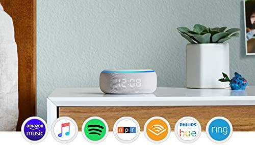 All-new Echo Dot (3rd Gen) - Smart speaker with clock and Alexa - Sandstone | Amazon (US)