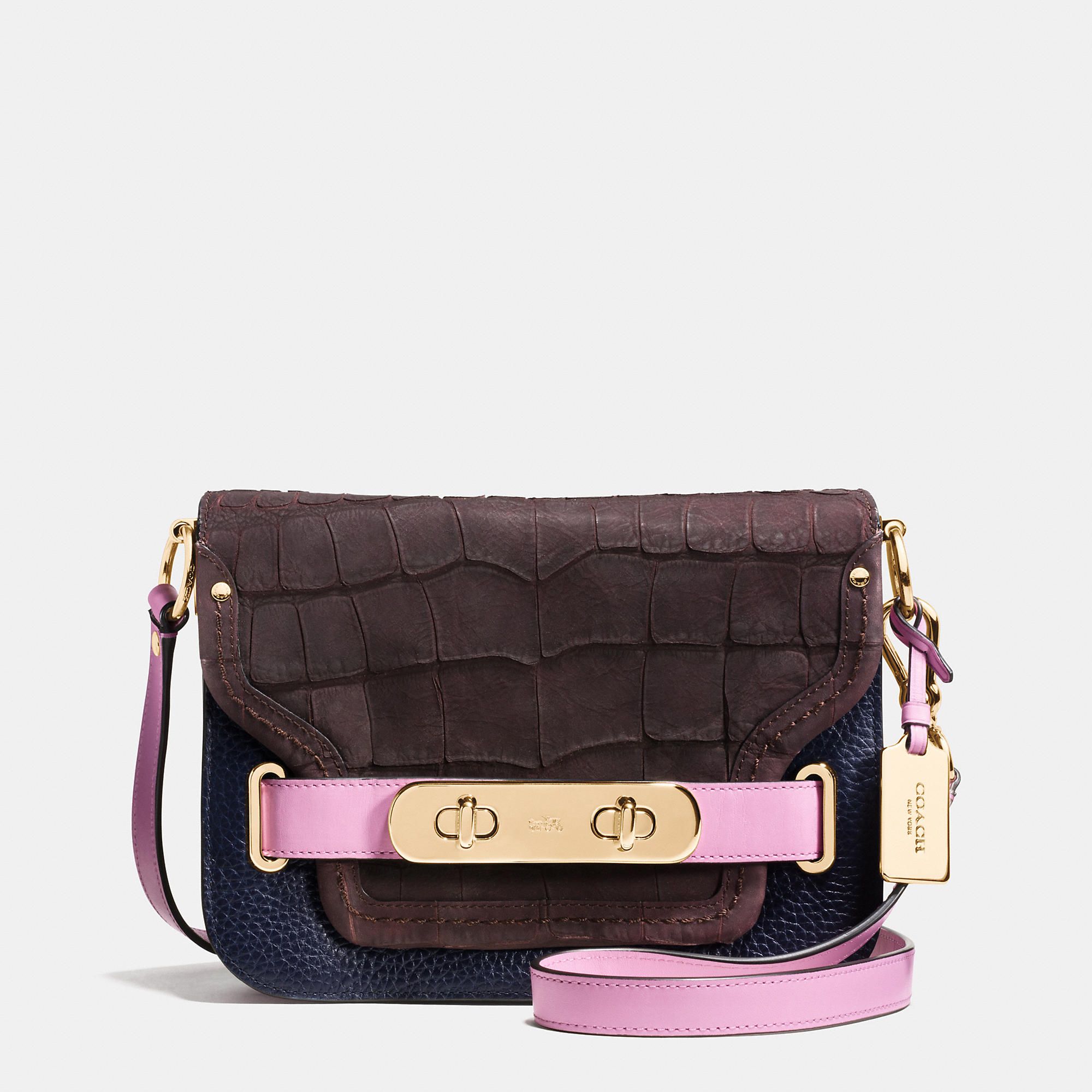 Coach Swagger Small Shoulder Bag In Colorblock Mixed Materials | Coach (US)