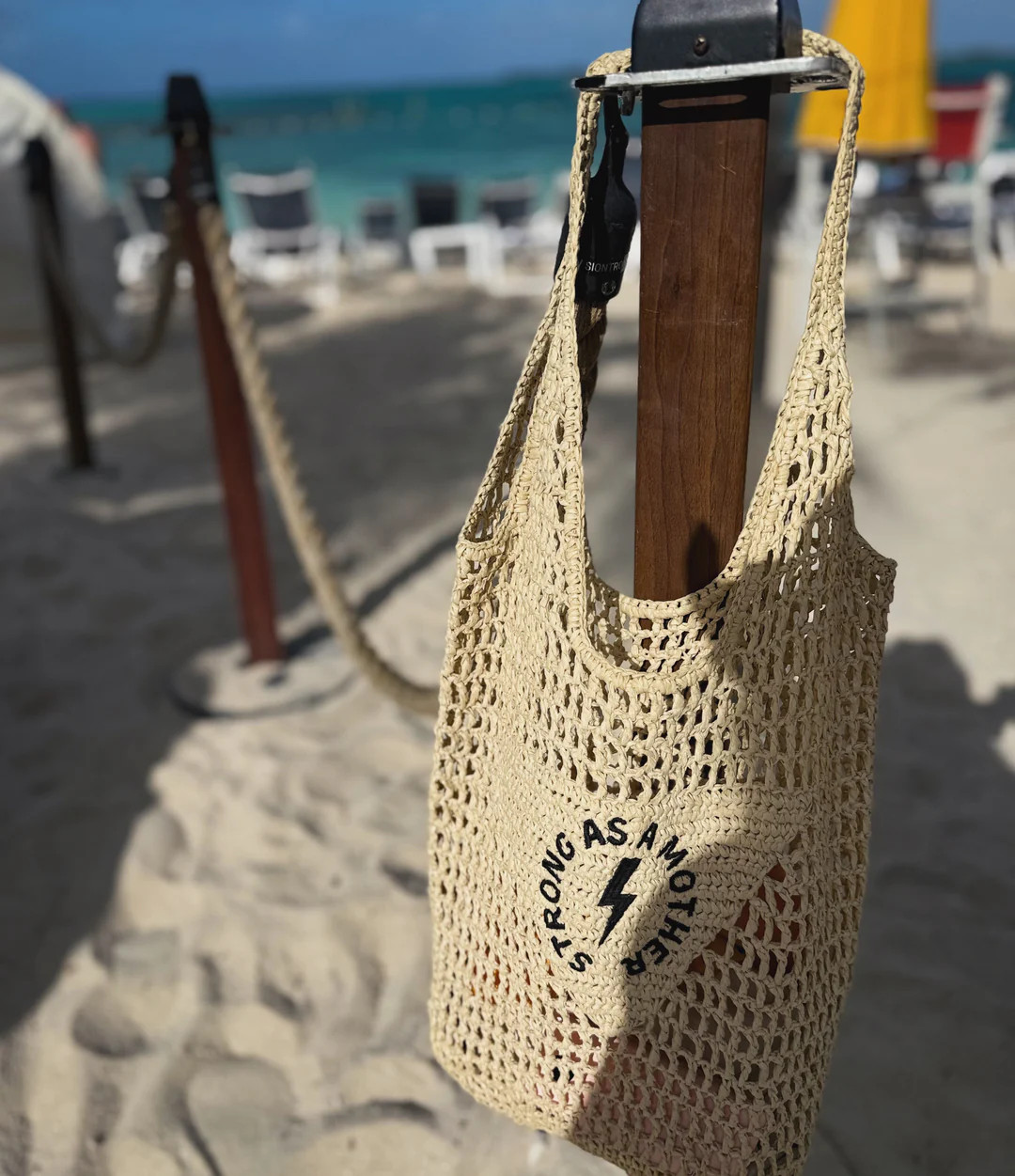 Strong as a mother® - Woven Straw Tote | Mother Hats
