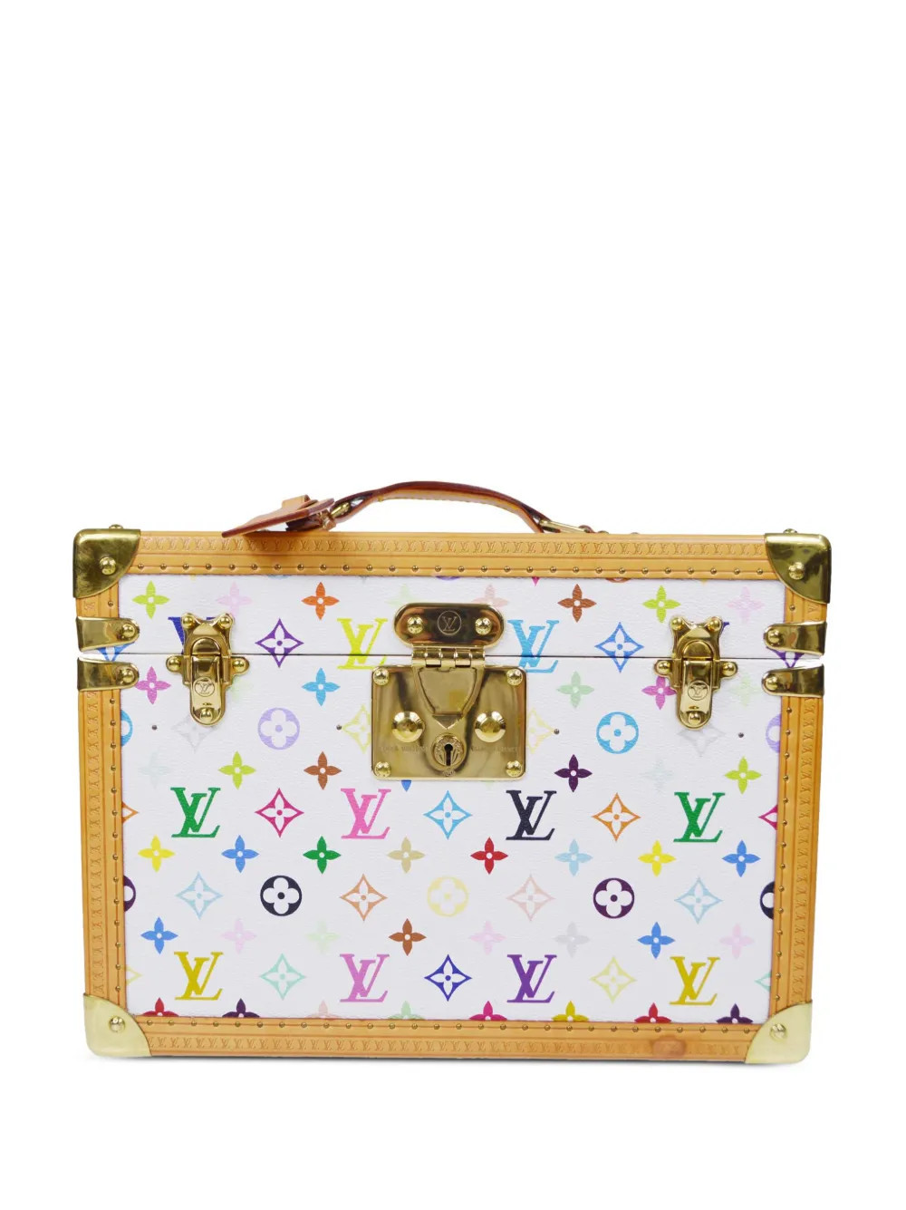 Louis Vuitton Pre-Owned x Takashi Murakami 1990s Boite Pharmacie trunk bag - White | Farfetch Global