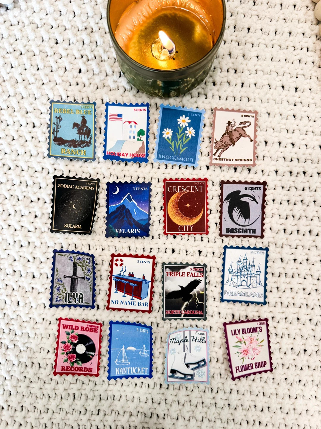 Book Postage Stamp Design Pack of 16 | Booktok | Kindle Stickers | Bookish Gift | Book Club | Boo... | Etsy (US)