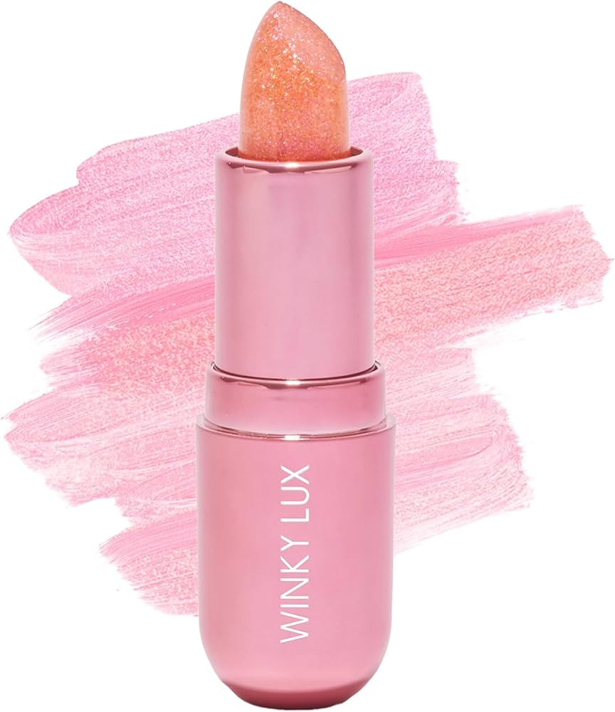 Winky Lux Pink Opal Glimmer Balm \u2013 Nourishing pH Lip Balm with Color Changing Pink Tint with... | Amazon (US)