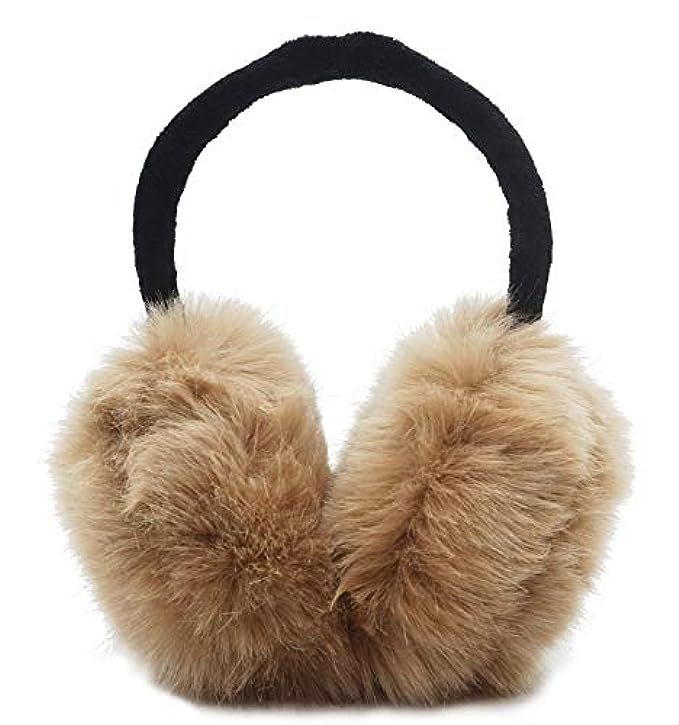 Womens Headband Winter Faux Fur Outdoor EarMuffs Warmers Adjustable Earwarmer | Amazon (US)