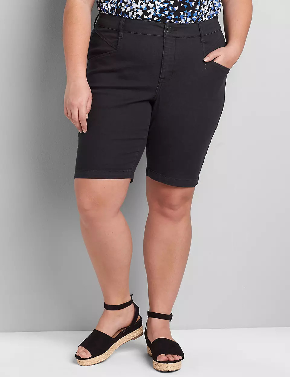 Signature Fit Slim Bermuda Short | Lane Bryant (US)