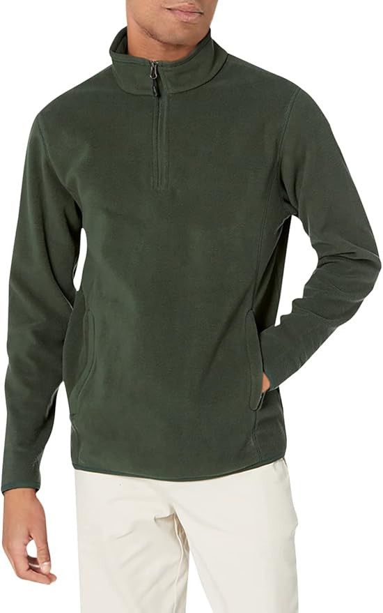 Amazon Essentials Men's Fleece Jacket, 1/4 Zipper Pullover | Amazon (US)