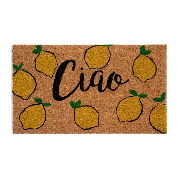 "CIAO" DOORMAT  - Multicolored - Shiraleah | Target