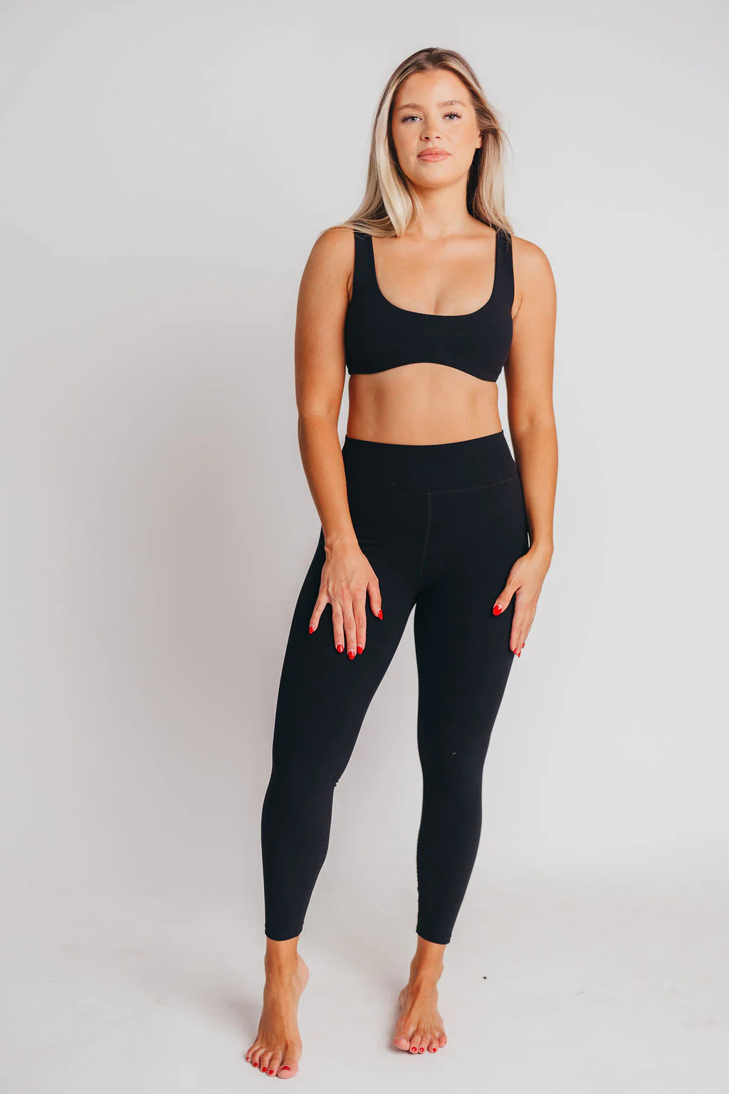 Worth the Label High-Waisted Brushed Legging in Black | Worth Collective