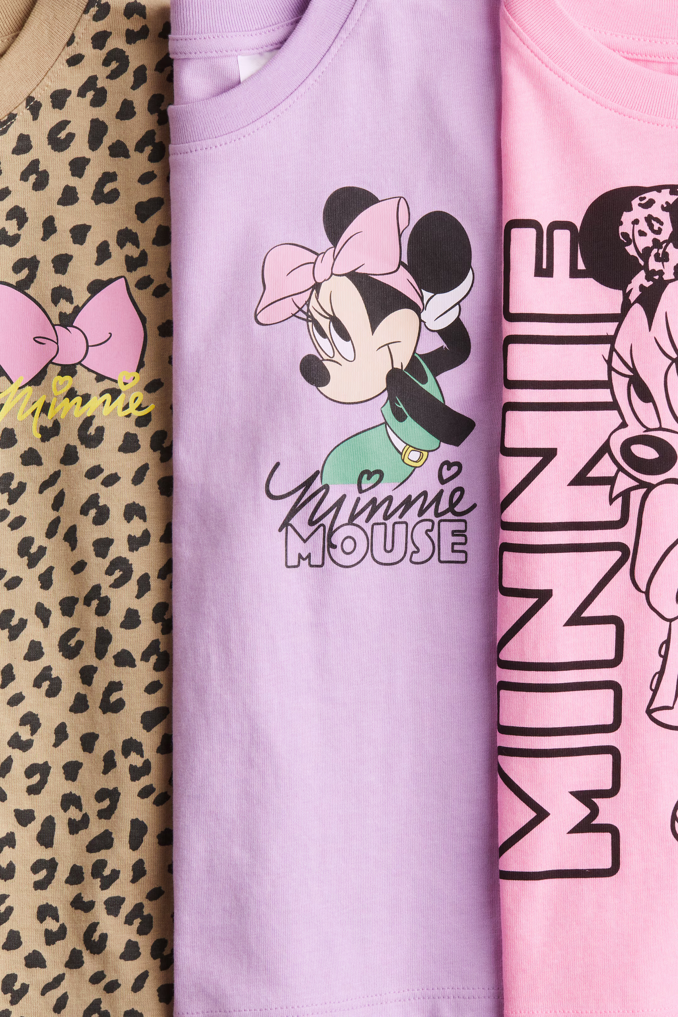 3-pack Printed Jersey Tops | H&M (US + CA)