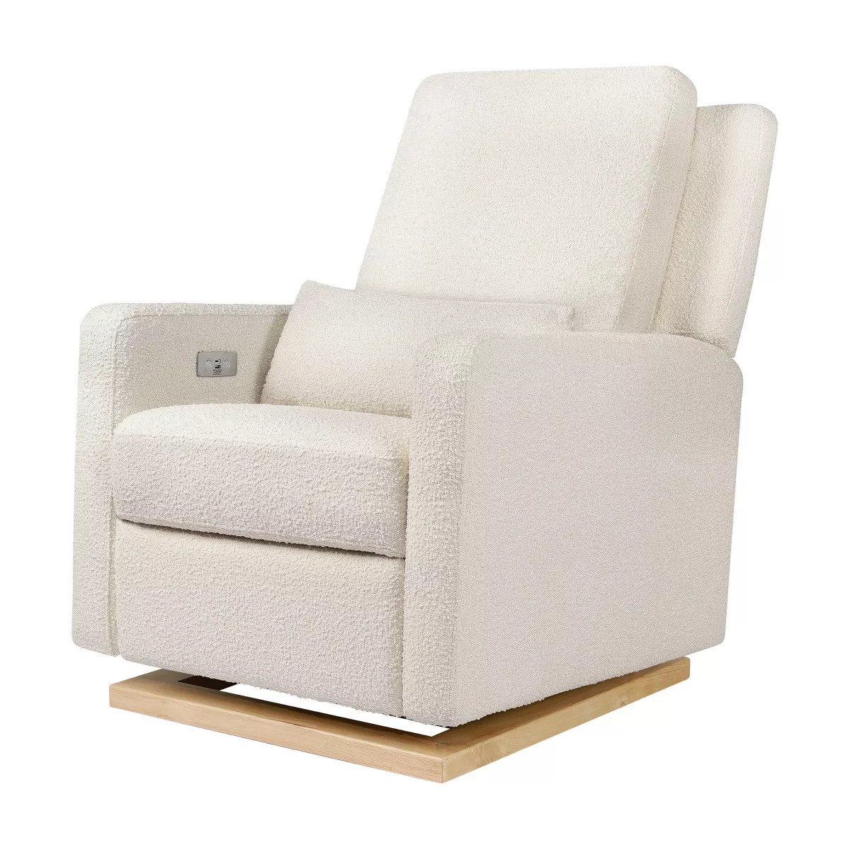 Babyletto Sigi Glider Recliner with Electronic Control and USB with Light Wood Base - Greenguard ... | Target