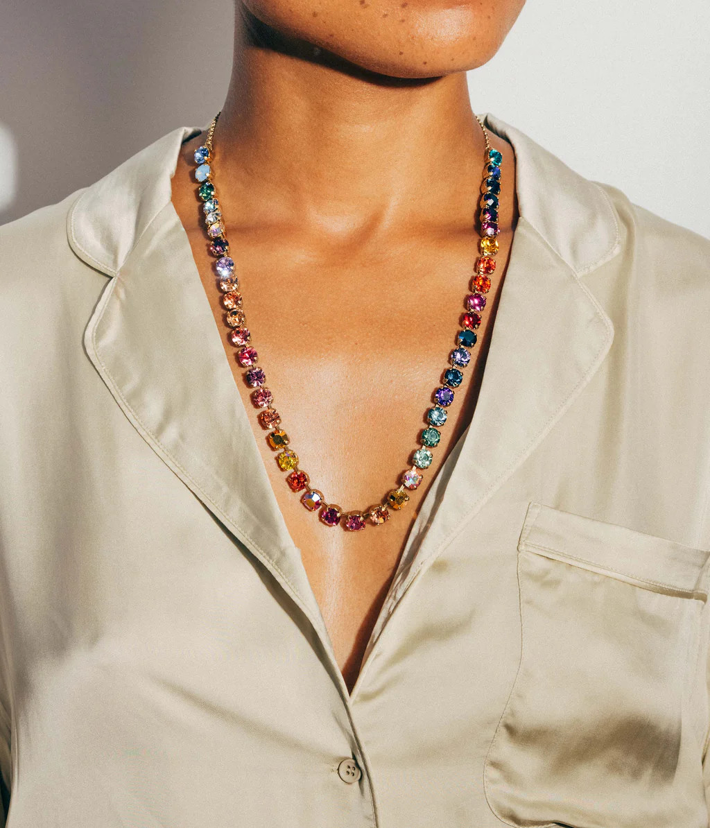 Arista Slider Necklace in Cosmic Ombré | Loren Hope Designs