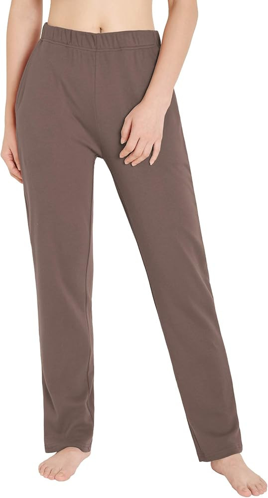 Weintee Women's Cotton Sweatpants Knit Pants with Pockets | Amazon (US)