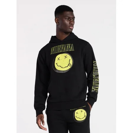 Nirvana Men s Smile Hoodie with Long Sleeves Sizes XS-3XL | Walmart (US)