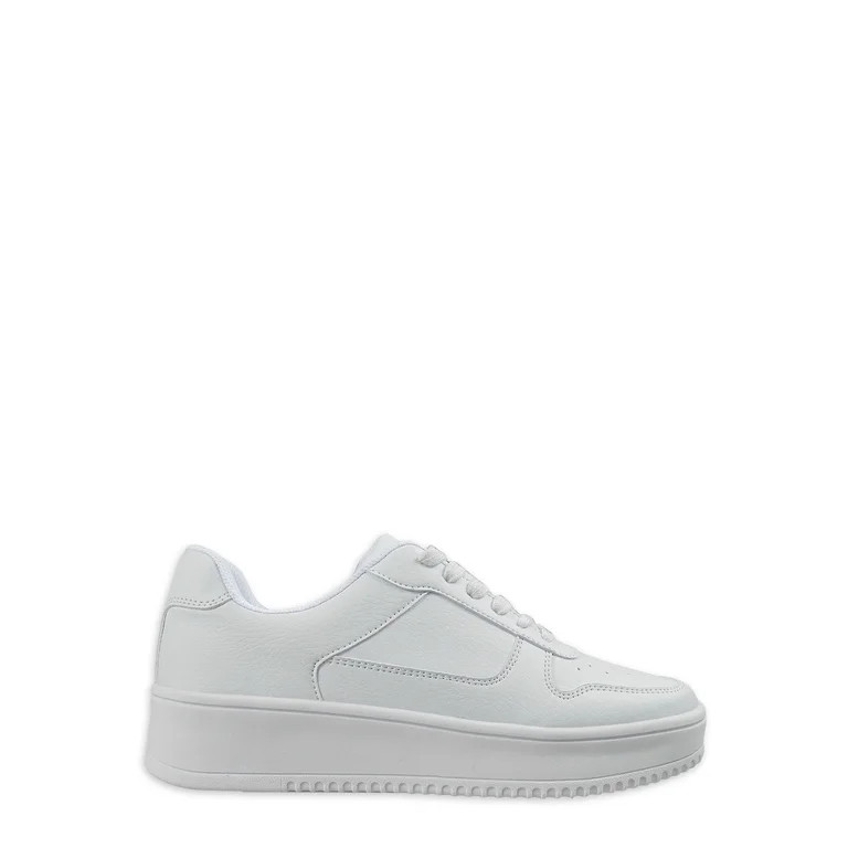 No Boundaries Women's Platform Casual Sneakers, Wide Width Available | Walmart (US)