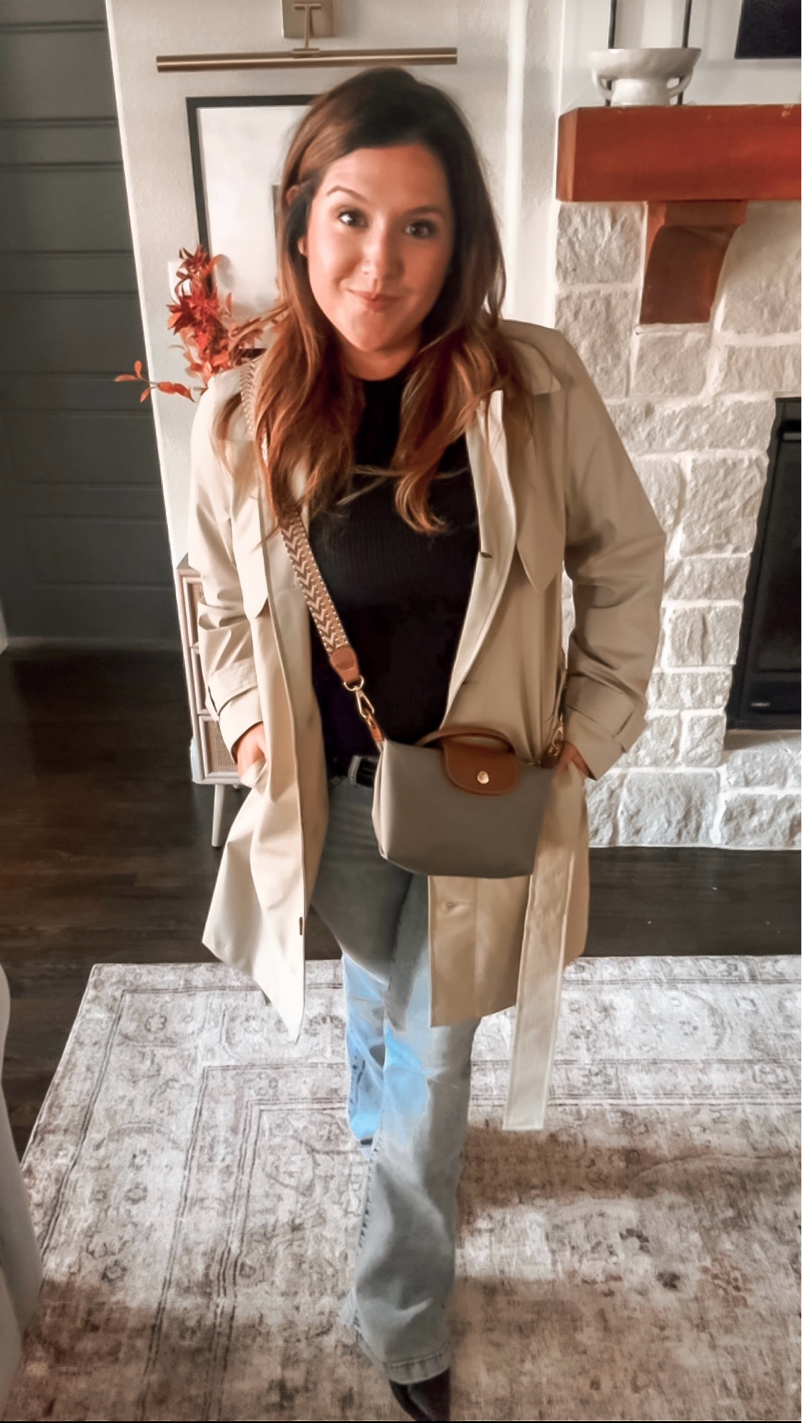 Walmart fall outfit!! #Walmartpartner @walmartfashion #walmartfashion I’m loving the trench coat trend for fall and this one perfectly completes any fall look. Easily dressed up or down and fits TTS. The jeans are so comfortable and I get compliments every time I wear them! They’re also TTS. This designer look for less bag is so on trend right now and super affordable!!

#LTKStyleTip #LTKSaleAlert #LTKFindsUnder50