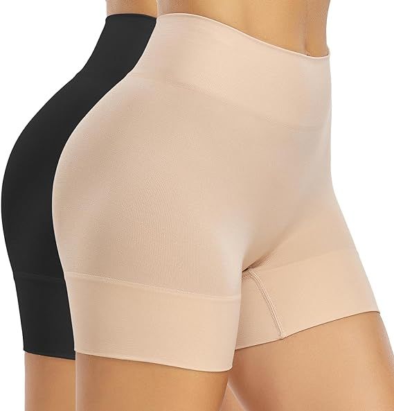 BESTENA Slip Shorts for Under Dress Seamless Smooth Shapewear Shorts Anti Chafing Boyshorts Panti... | Amazon (US)